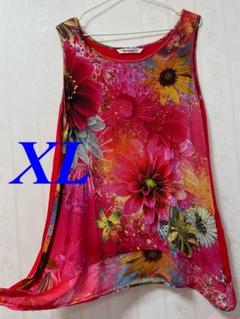 Desigual 花柄ノースリーブチュニック XL