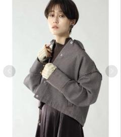 ファッション ローズバッド 襟付 アウター ショート丈 ブルゾン CREOLME ジャケット・アウター