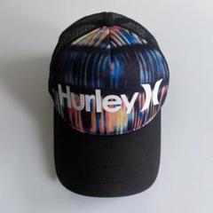海外古着 Hurley ハーレー プリント メッシュ トラッカーキャップ 帽子
