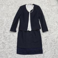 極美品❤️ノーリーズ　ノーカラースーツセットアップ　スカートスーツ　ネイビー　M NOLLEY'S（スーツ）のフリマアイテム一覧
