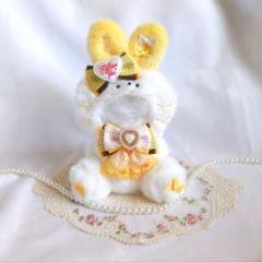 ぬい服 着ぐるみ おすわり たち耳うさぎ 10cm〜11cm