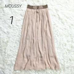 マウジー MOUSSY ロングスカート マキシ丈 フレアスカート シアー素材