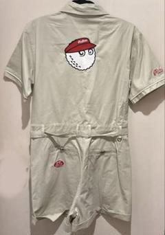 MALBON GOLF マルボンゴルフ　つなぎ　ジャンプスーツ　ベージュ　S