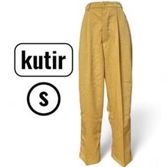 クティール kutir マスタードイエロー S カジュアルパンツ レディース