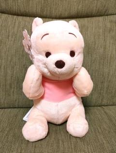 限定品！香港Disney!2025SAKURA!くまのプーさんサクラぬいぐるみ 淡いさくら色に染まった和テイストのプーさんと可憐な春を
