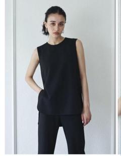 ジョーゼットノースリーブ【BLACK】