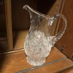 【O-752】切子 ボヘミアグラス ガラス デキャンタ 水差し O-752】切子 ボヘミアグラス ガラス デキャンタ 水差し