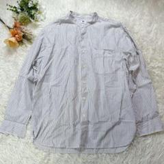 美品✨️UNIQLO M メンズ ストライプ 長袖シャツ コットン100%