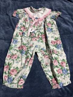花柄ロンパース　18mos 古着　ヴィンテージ　ファンシー 花柄ロンパース 18mos 古着 ヴィンテージ ファンシー - メルカリ
