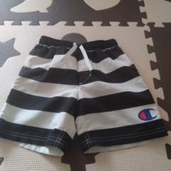 Champion 水着 黒と白のストライプ 95