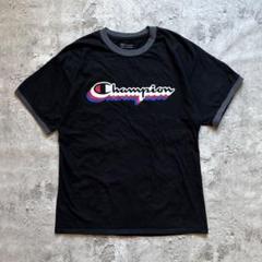【人気】チャンピオン リンガーTシャツ L 黒