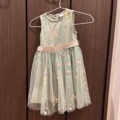 NEXT グリーン刺繍　発表会ドレス 5歳用