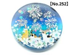 【No.252】猫と花火のヘアゴム