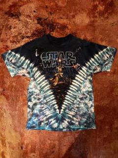 リキッドブルー1997年製スターウォーズ EPISODE 4 タイダイTシャツL リキッドブルー1997年製スターウォーズ EPISODE 4 タイダイTシャツL