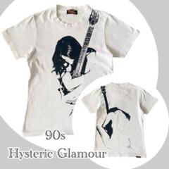 最新人気 レア✨ 90s 旧タグ ヒステリックグラマー ギターガール Tシャツ トップス