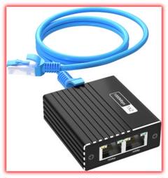 新品未使用 LANケーブル 2股分配器 1入力2出力 高速1000Mbps