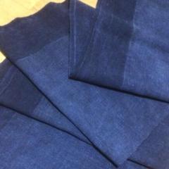古布藍染 型染め 綿 布団皮 ハンドメイド 寝具