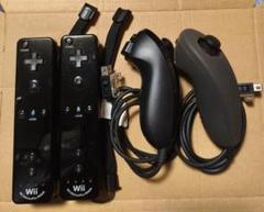 Wiiリモコンプラス　ヌンチャク　2個セット 　 ブラック
