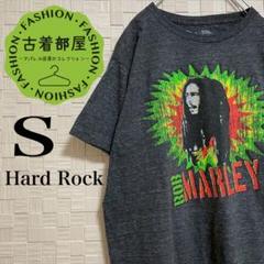 ハードロック×ボブマーリー ビッグプリントTシャツ グレー S ビッグプリント
