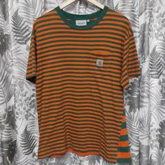 carhartt ストライプ Tシャツ M