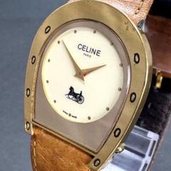 希少✨稼働品◎CELINE 腕時計 蹄 馬車ロゴ トリオンフ ヴィンテージ 希少✨稼働品◎CELINE 腕時計 蹄 馬車ロゴ トリオンフ