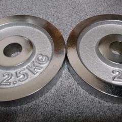 クロム ダンベル プレート 2.5kg 2枚