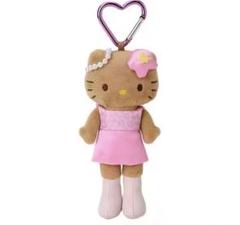 超激レア☆金花めがね足長キティ☆ぬいぐるみキーホルダー 2002
