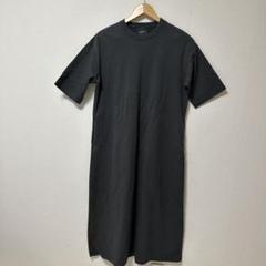 【新品/タグ付】N.O.R.C 黒 カットソーワンピース 半袖 ロングのサムネイル