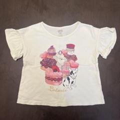 ユニクロ　Ladurée スイーツ犬イラスト Tシャツ　110