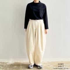 【未使用】HARVESTY パンツ アイボリー HARVESTY ハーベスティ｜チノサーカスパンツ（アイボリー）