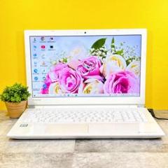 新品SSDでサクサク快適✨人気の白❣カメラ付き 薄型PC 第6世代