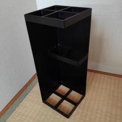 黒い金属製傘立てインテリアとしても美品