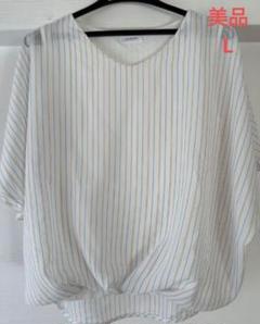 美品 GLACIER 綺麗め 半袖 ブラウス L