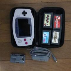 ＧＢＡ　 IPS液晶　サウンド基盤搭載　ソフト　電源アダプタ　ケース　セット GBA IPS液晶 サウンド基盤搭載 ソフト 電源アダプタ ケース