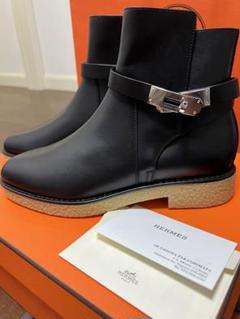 74】エルメス HERMES ブーティー ショートブーツ サイドジップ 美品 ...