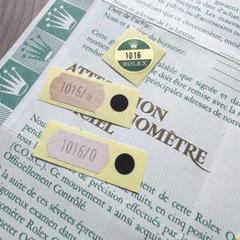 ROLEXロレックス1016/a & 1601/0 リファレンスシール3点セット