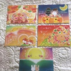 ポストカード 5枚セット ハンドメイド パステル 生き物イラストと言葉②