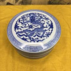 中国美術 龍 硯 染附 清の時代 光緒時代 - メルカリ