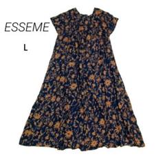 ESSEME ゆったり ロング フレア ワンピース ボタニカル 総柄のサムネイル