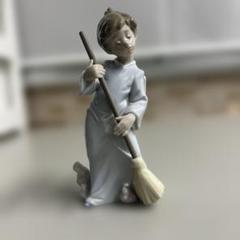 絶版/極美品】LLADRO/リヤドロ 5726 可愛い天使 「雲を払う