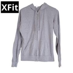 XFit グレー ジップアップパーカー