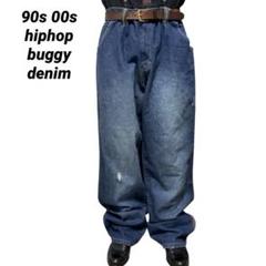 パンツ 00s unknown buggy wide denim Low Rise Baggy Jeans CJ330 - Korean Women's Fashion | LEWKIN