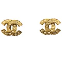 CHANEL/シャネル ココマーク パール クリスタル ピアス b_102