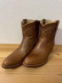 【新品未使用】PISTOLERO &  girl コラボブーツレッド オリジナル トール グロス レイン ブーツ - ミリタリー レッド