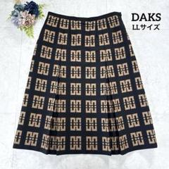 【未使用品】DAKS ダックス 花柄フレアスカート サイズ40 DAKS ダックス フレアスカート ボトムス 花柄 シルク 日本製