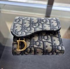 2025年最新】Christian Dior カラー：ネイビー系 三つ折り財布の