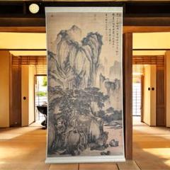 中国美術 掛軸 明代 唐寅「風竹図」工芸複製品 タトー箱付 明 唐寅 山路松声図 二玄社 複製品 桐箱付 掛軸 - メルカリ