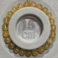ゴールドルチルクォーツ④ 約8mm 内径15cm 天然石　ブレスレット