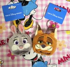 新品未使用タグ付き♡ズートピア☆ニック&ジュディ☆ファンキャップセット♡ 新品2点 ディズニー ズートピア ファンキャップ キーチェーン