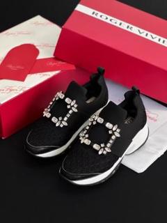 ROGER VIVIER ビジュー付きスニーカー 36 Roger Vivier(ロジェ ヴィヴィエ) 【VIV RUN】ビジュー